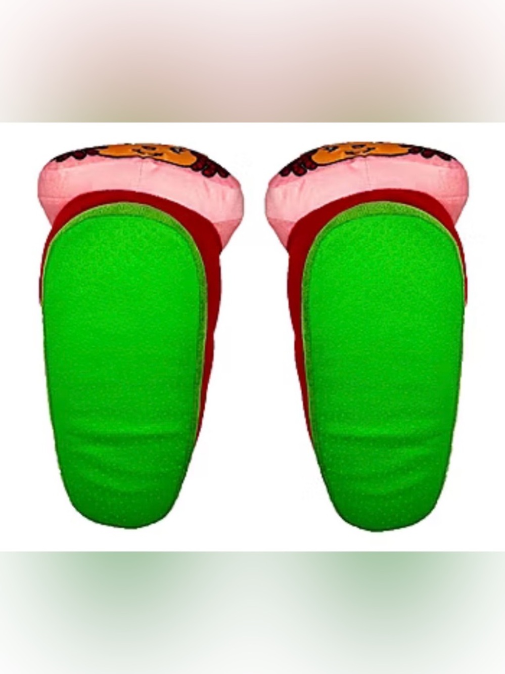 Strawberry Shortcake Character Plush Slippers in Pink & Red sz 5-6 - Picture 3 of 4